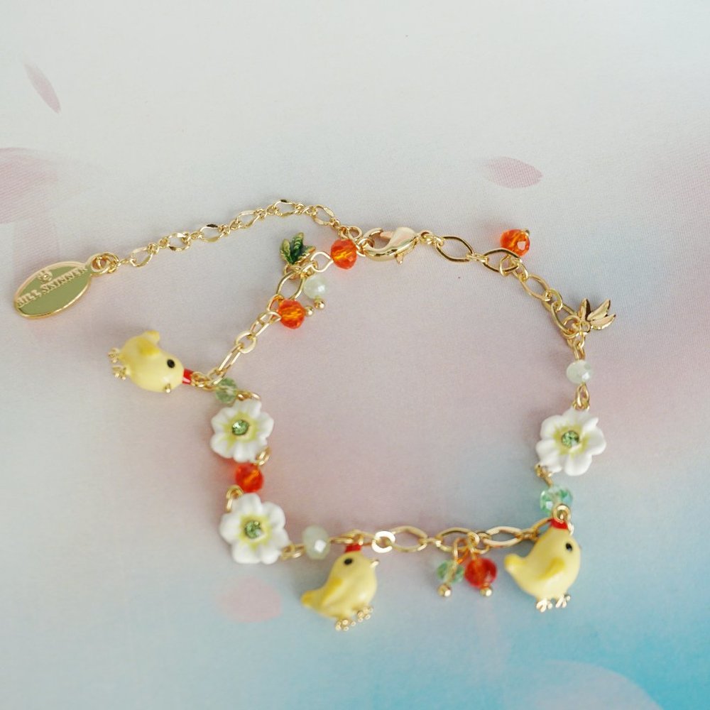 Nwt cute yellow chicken bracelet
